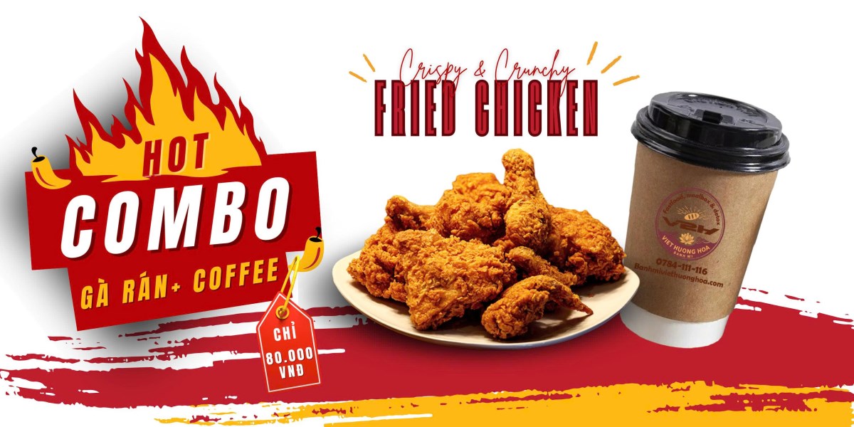 Gà rán + Cà phê đá
